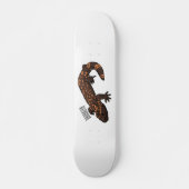 Gila monster cartoon illustratie persoonlijk skateboard (Voorkant)