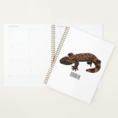 Gila monster cartoon illustratie planner (Display)