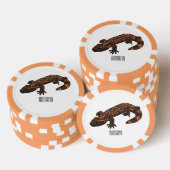 Gila monster cartoon illustratie poker chips (Opstapeling)