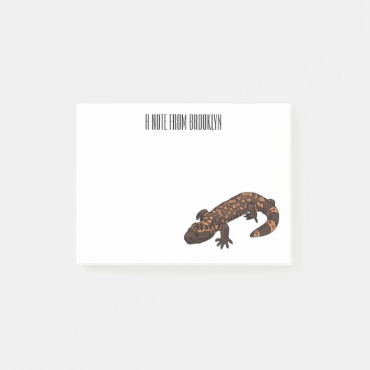 Gila monster cartoon illustratie post-it® notes (Voorkant)