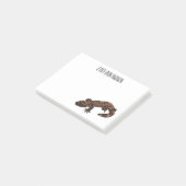 Gila monster cartoon illustratie post-it® notes (Schuin)