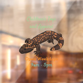 Gila monster cartoon illustratie raamsticker (Vel 2)