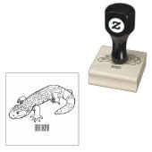 Gila monster cartoon illustratie rubberstempel (Gestempeld)
