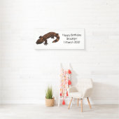 Gila monster cartoon illustratie spandoek (Insitu)