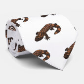 Gila monster cartoon illustratie stropdas (Opgerold)
