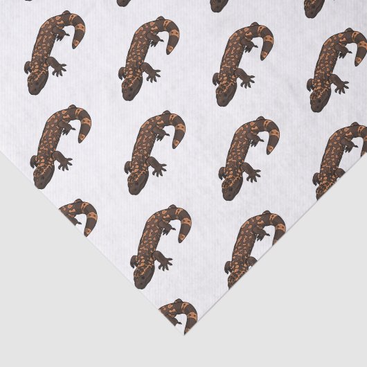 Gila monster cartoon illustratie tissuepapier (Detail)