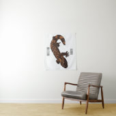 Gila monster cartoon illustratie wandkleed (In situ)