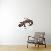 Gila monster cartoon illustratie wandkleed (In Situ (horizontaal))