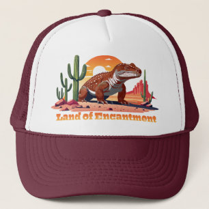 Gila Monster Hagedis In Woestijn Land Van Betoveri Trucker Pet