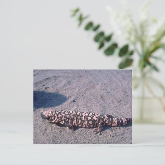 Gila Monster Lizard Briefkaart (Staand voorkant)