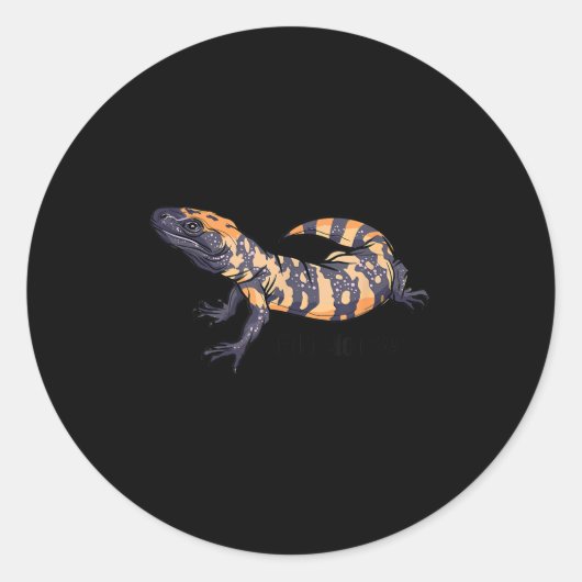 Gila Monster  Ronde Sticker (Voorkant)