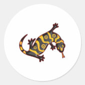 Gila Monster Ronde Sticker (Voorkant)