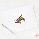 Gila Monster Ronde Sticker (Envelop)