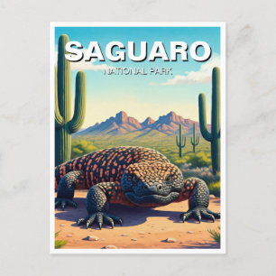 Gila Monster Saguaro Nationaal Park Souvenir Briefkaart