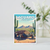 Gila Monster Saguaro Nationaal Park Souvenir Briefkaart (Staand voorkant)