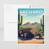 Gila Monster Saguaro Nationaal Park Souvenir Briefkaart (Voorkant / Achterkant)