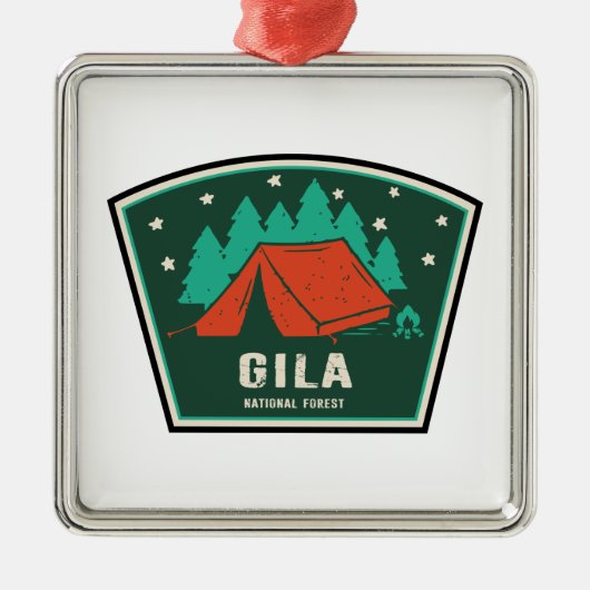 Gila National Forest Camping Metalen Ornament (Voorkant)