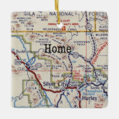 Gila National Forest Silver City Kerstmenormense Keramisch Ornament (Voorkant)