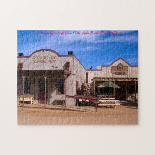 Gila River Trading Post. Kerstgroeten Legpuzzel
