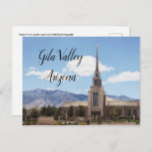 Gila Valley Arizona Temple Briefkaart (Voorkant / Achterkant)
