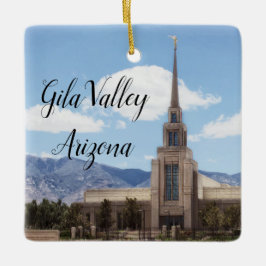 Gila Valley Arizona Temple Keramisch Ornament