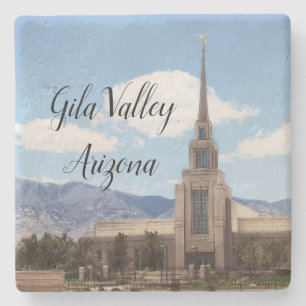 Gila Valley Arizona Temple Stenen Onderzetter