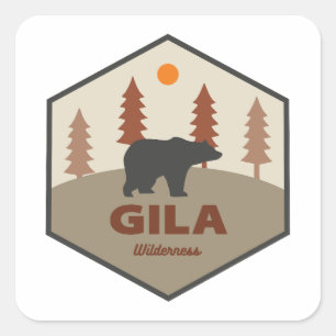 Gila Wilderness New Mexico Beer Vierkante Sticker