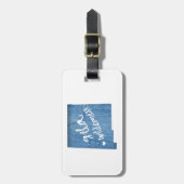 Gila Wilderness New Mexico houtnerf Bagagelabel (Voorkant verticaal)