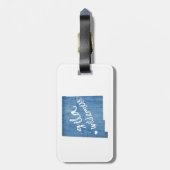 Gila Wilderness New Mexico houtnerf Bagagelabel (Achterkant verticaal)