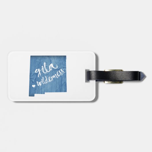 Gila Wilderness New Mexico houtnerf Bagagelabel (Achterkant horizontaal)