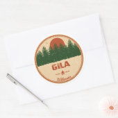 Gila Wilderness New Mexico Ronde Sticker (Envelop)