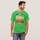 Gilbert Arizona AZ Sunset Coyote Vulture Cactus De T-shirt (Voorkant volledig)