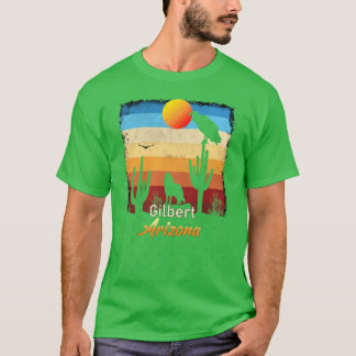 Gilbert Arizona AZ Sunset Coyote Vulture Cactus De T-shirt