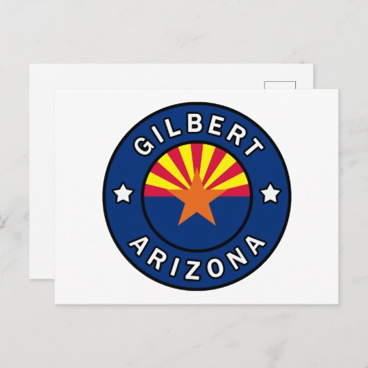 Gilbert Arizona Briefkaart (Voorkant / Achterkant)