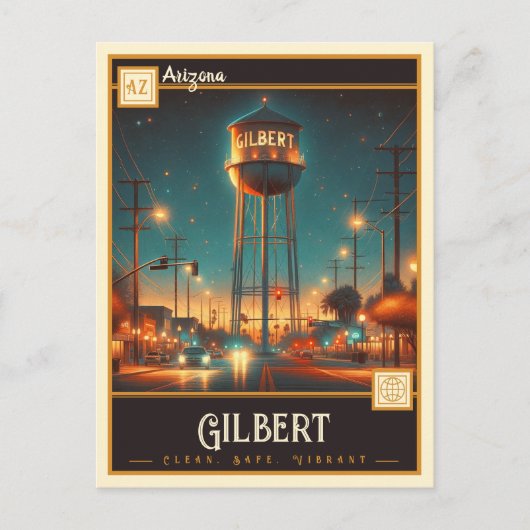 Gilbert, Arizona |  BRIEFKAART (Voorkant)