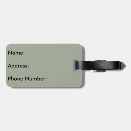 Gilbert Arizona LDS Temple Bagagelabel (Achterkant horizontaal)