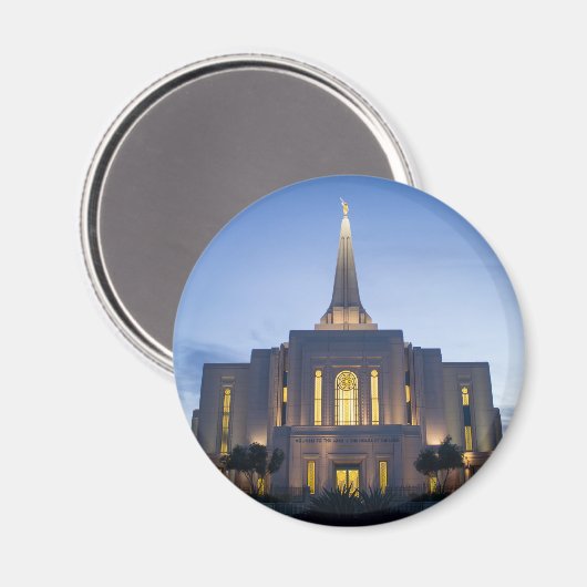 GIlbert Arizona LDS Temple Magnet (Voorkant / Achterkant)