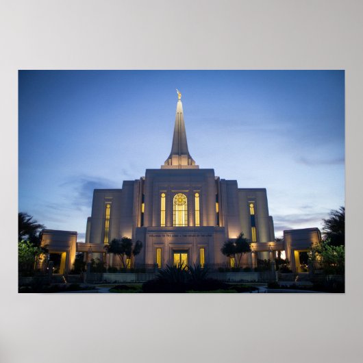 Gilbert Arizona LDS Temple Poster (Voorkant)