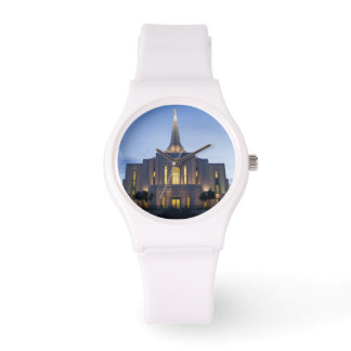 Gilbert Arizona LDS Temple White Silicon Watch Horloge