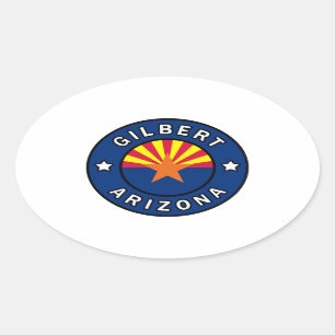 Gilbert Arizona Ovale Sticker