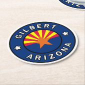 Gilbert Arizona Ronde Kartonnen Onderzetter (Gebogen)