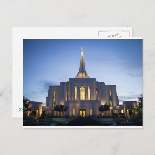 Gilbert Arizona temple Briefkaart (Voorkant / Achterkant)