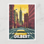 Gilbert Arizona USA Vintage Travel Illustratie Briefkaart (Voorkant)
