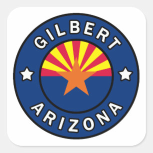 Gilbert Arizona Vierkante Sticker