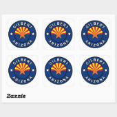 Gilbert Arizona Vierkante Sticker (Vel)