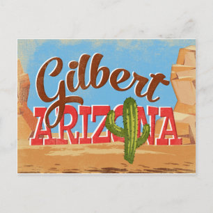 Gilbert Arizona Vintage Travel Briefkaart
