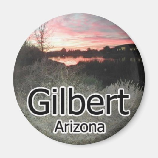 Gilbert Arizona Zonnemagneet Magneet (Voorkant)