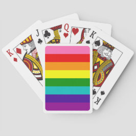 Gilbert Baker Gay Pride Flag Rainbow Stripe Pokerkaarten