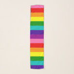 Gilbert Baker Gay Pride Flag Rainbow Stripe Sjaal<br><div class="desc">Aanpassen door de schaal,  rotatie en plaatsing van het patroon te wijzigen of uw eigen tekst of foto's toe te voegen</div>