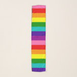 Gilbert Baker Gay Pride Flag Rainbow Stripe Sjaal<br><div class="desc">Pas aan door de schaal,  de omwenteling en de plaatsing van het patroon te veranderen,  of voeg uw eigen tekst of foto's toe</div>